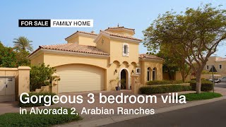 Gorgeous 3 bedroom villa in Alvorada 2 Arabian Ranches  haus amp haus [upl. by Araet]