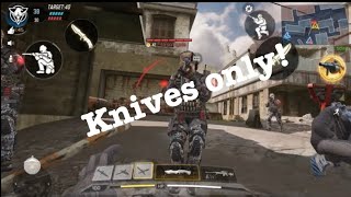 Knives only in CALL OF DUTY MOBILE theseknivesonly [upl. by Siclari]