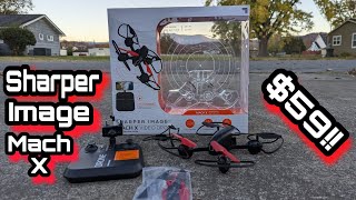 Sharper Image Mach X Drone Review [upl. by Eidnalem519]