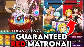 THE 1 GREATEST FREE BANNER 20 FREE MULTIS AND GUARANTEED MATRONA  Seven Deadly Sins Grand Cross [upl. by Andriana]