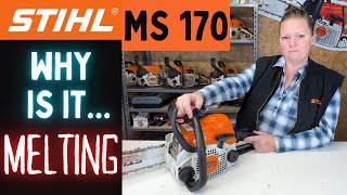 Stihl MS 170 Chainsaw  Full Service New Chain AndA SURPRISE Failure [upl. by Eniamrehc]