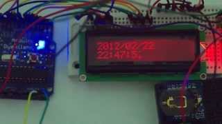 Arduino Clock  DS1307 RTC  TM1638  HD44780 [upl. by Suolevram]