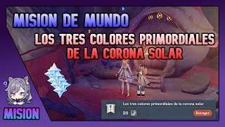 MISION DE MUNDO Los Tres Colores Primordiales De La Corona Solar 40 Genshin Impact Español [upl. by Ilek]