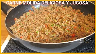 CARNE MOLIDA FÁCIL JUGOSA Y DELICIOSA  Prepara una deliciosa Carne Molida para acompañar todo [upl. by Corbie]