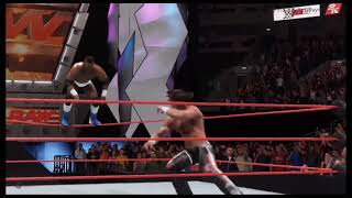 MidAir Superkick to Shelton Benjamin WWE 2K [upl. by Mandle]