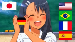 Ganbare Ganbare Senpai in different languages  Dont Toy With Me Miss Nagatoro [upl. by Samira106]