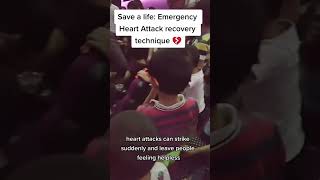 Emergency heart attack recovery technic Educational purpose [upl. by Ardnnaed]