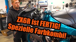 FUHRPARKERWEITERUNG  Die Kawasaki ZX6R von Jan ist FERTIG  SPEZIALDESIGN [upl. by Ireland]