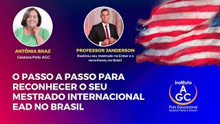 O Passo para realizar seu mestrado e doutorado intenacional EAD e reconhecer no Brasil [upl. by Goldston]