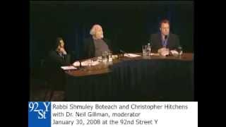 Christopher Hitchens and Rabbi Shmuley Boteach Debate on God [upl. by Undry]