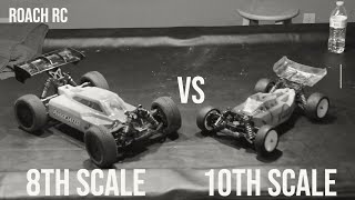 RC Racing 8th scale vs 10th scale [upl. by Haland]