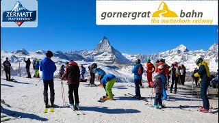 Gornergrat Matterhorn Railway • Zermatt Switzerland • 4K hdr 60fps Video [upl. by Bravar]