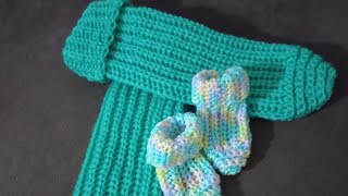 Crochet chaussettes côtes anglaises au crochet super facile et rapides à faire pour les débutantes [upl. by Labinnah42]