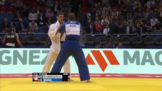 Avtandil Tchrikishvili GEO vs Jaromir Musil CZE 81kg Judo World Championships Chelyabinsk 2014 [upl. by Isaac]