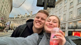 LONDON  CHRISTMAS SHOPPING  James and Carys [upl. by Mw]