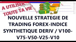 Nouvelle strategie de trading rentable forexindice synthetique deriv  V100 V75V50V25V10 [upl. by Dleifniw]