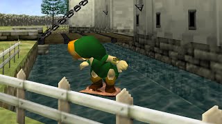 Ocarina of Time Shield Surfing like BotWTotK but even more like Tony Hawks Pro Skater [upl. by Clim450]