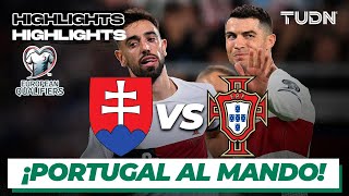 Eslovaquia vs Portugal  HIGHLIGHTS  UEFA Qualifiers 2023  TUDN [upl. by Krishna]