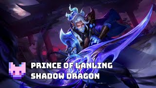 Honor of Kings Global  Prince of Lanling Shadow Dragon  Skin Showcase  Legend Limited [upl. by Akienat]