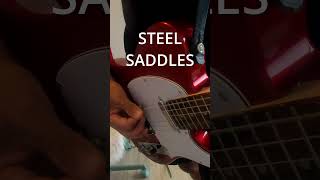 Brass saddles vs Steel Saddles electricguitar [upl. by Yk336]