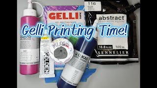 Lets make some simple Gelli prints [upl. by Leoy]