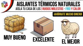 🔥❄️ TOP 15 AISLANTES TÉRMICOS ACÚSTICOS y ECOLÓGICOS  Algunos ¡SON GRATIS [upl. by Olnee435]