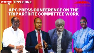 APC PRESS CONFERENCE ON THE TRIPARTITE COMMITTEE WORK [upl. by Airotnes]