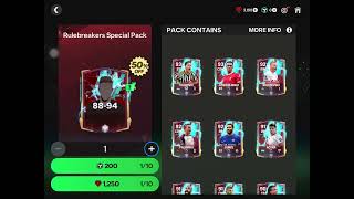 Rulebreakers Special Pack Opening  EA Sports FC Mobile [upl. by Ewolram]