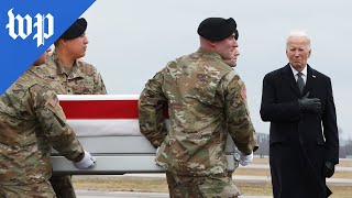 Biden honors three US soldiers killed in Jordan [upl. by Venu]