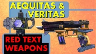 LVL 61 Aequitas amp Veritas  Live Longer  Red Text Weapons  Borderlands 2 Rare Unique Gun amp Shield [upl. by Sarette]