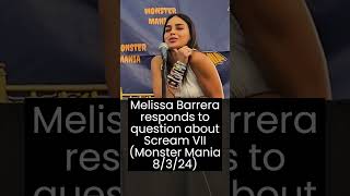 Melissa Barrera Talks Scream VII MelissaBarrera ScreamVII ScreamMovies horrorcommunity [upl. by Yauqaj]