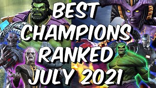 Best Champions Ranked July 2021  Seatins Tier List  Marvel Contest of Champions [upl. by Refitsirhc520]