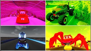 Epic Escape From The Lightning McQueen Spider Eater amp Giant Spider Eater Coffin Dance Meme [upl. by Naitsirt]