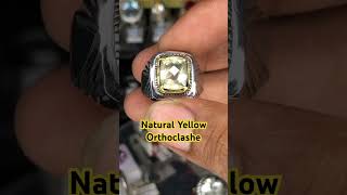 Natural Yellow Orthoclase ring minel with memo yang ragu co yang bermemo [upl. by Ameluz586]