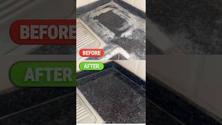 Fressho Tap amp Shower Cleaner  Amazing Salt Stain Removal on Kitchen Granite Top [upl. by Annairda]