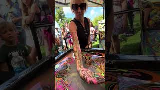 Body Marbling Paint Dip 53 by Black Light Visuals [upl. by Aurie]