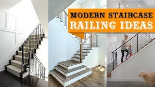 100 Modern Staircase Railing Ideas [upl. by Kinemod]