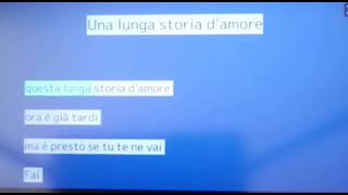 Una lunga storia damore  Gino Paoli  karaoke tonalità femminile 4 [upl. by Enalb]