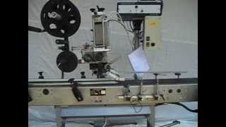 Harland Proteus 155S Self adhesive top labeller and coder [upl. by Pengelly]