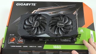 Gigabyte Windforce GTX 1660 OC Unboxing and Test Non ti 220 USD version [upl. by Gerome]