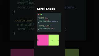 Scroll Snap is a CSS property that helps to create carousels like this example 🤩 [upl. by Lebatsirhc]