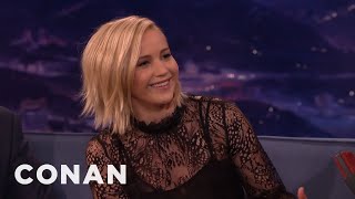 Jennifer Lawrence Liam Hemsworth Is An Animal  CONAN on TBS [upl. by Gereron195]