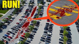 if you ever see a Trail of Blood in this Parking Lot Dont PARK your car Its a Trap [upl. by Hsepid]