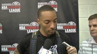 Raptors PostGame Norman Powell  July 12 2015 [upl. by Tager]