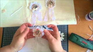 Tuto cocarde dentelle [upl. by Esereht]