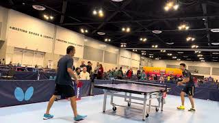 2023 US Open Table Tennis O30 Men’s Ronald Lee vs Tiger Game 3 [upl. by Eillat]