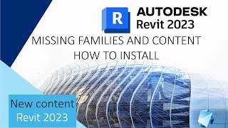 Missing families in Revit 2023  Install families and specific language and region content [upl. by Yemaj]