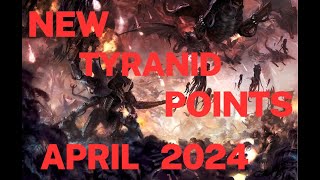 NEW Tyranid Points Post April Munitorum Filed Manual [upl. by Tempa]