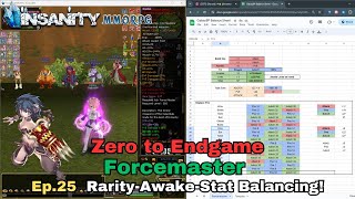 Insanity FlyFF  ZTE Forcemaster Series Ep25  RarityAwakeStat Balancing [upl. by Kristine]