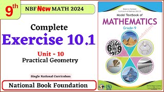 Class 9 Math Exercise 101 I Unit 10  National Book Foundation Math 9 Ex 101 NBF FBISE [upl. by Ahsyas952]